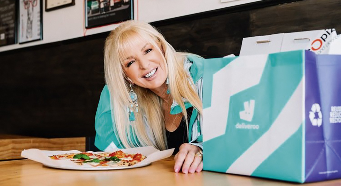 Margherita Delivers Rocco Pizza for Deliveroo